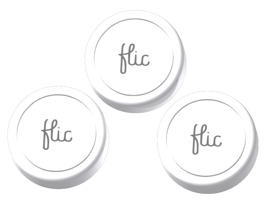 3 flic buttons